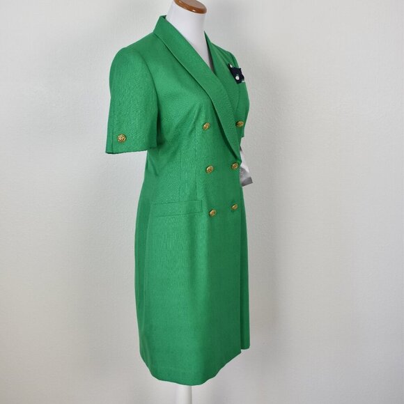 Vintage Kasper Wrap Suit Dress NEW - 10P - Picture 7 of 13